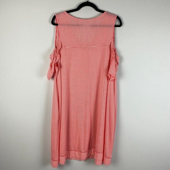 CATHERINE'S Women's Plus Dress Sleepwear Stretch Pink Stripe Size 1X - Picture 6 of 9